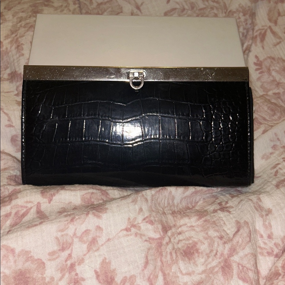 Unbranded Black Wallet SnakeSkin Design